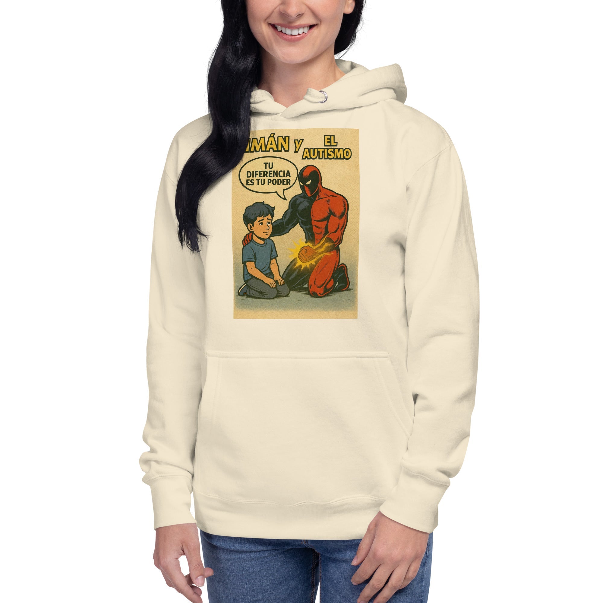 Sudadera cómoda con diseño simbólico de energía y poder interior